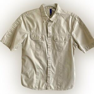 Short Sleeve Button-up Shirt, H&M, Small